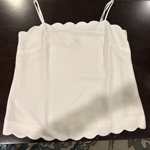 NWT Banana Republic white sleeveless shell. Size M